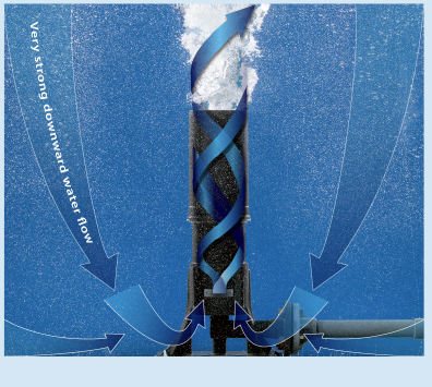 After air is blown from a large diameter hole of 30mm,